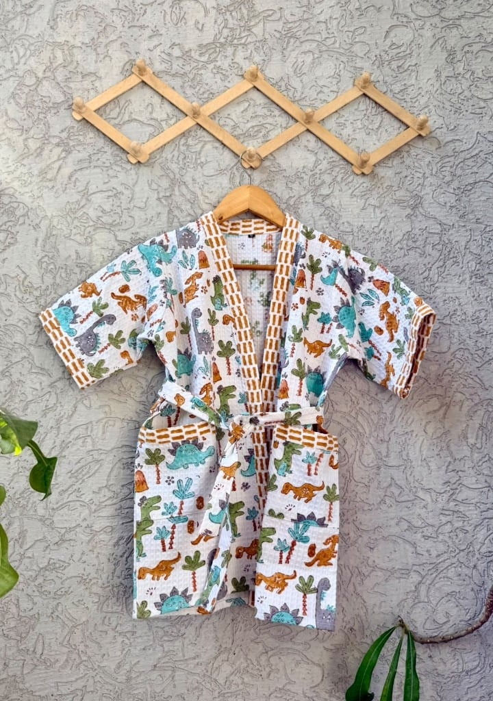 Indigo Elephant Kids Robe